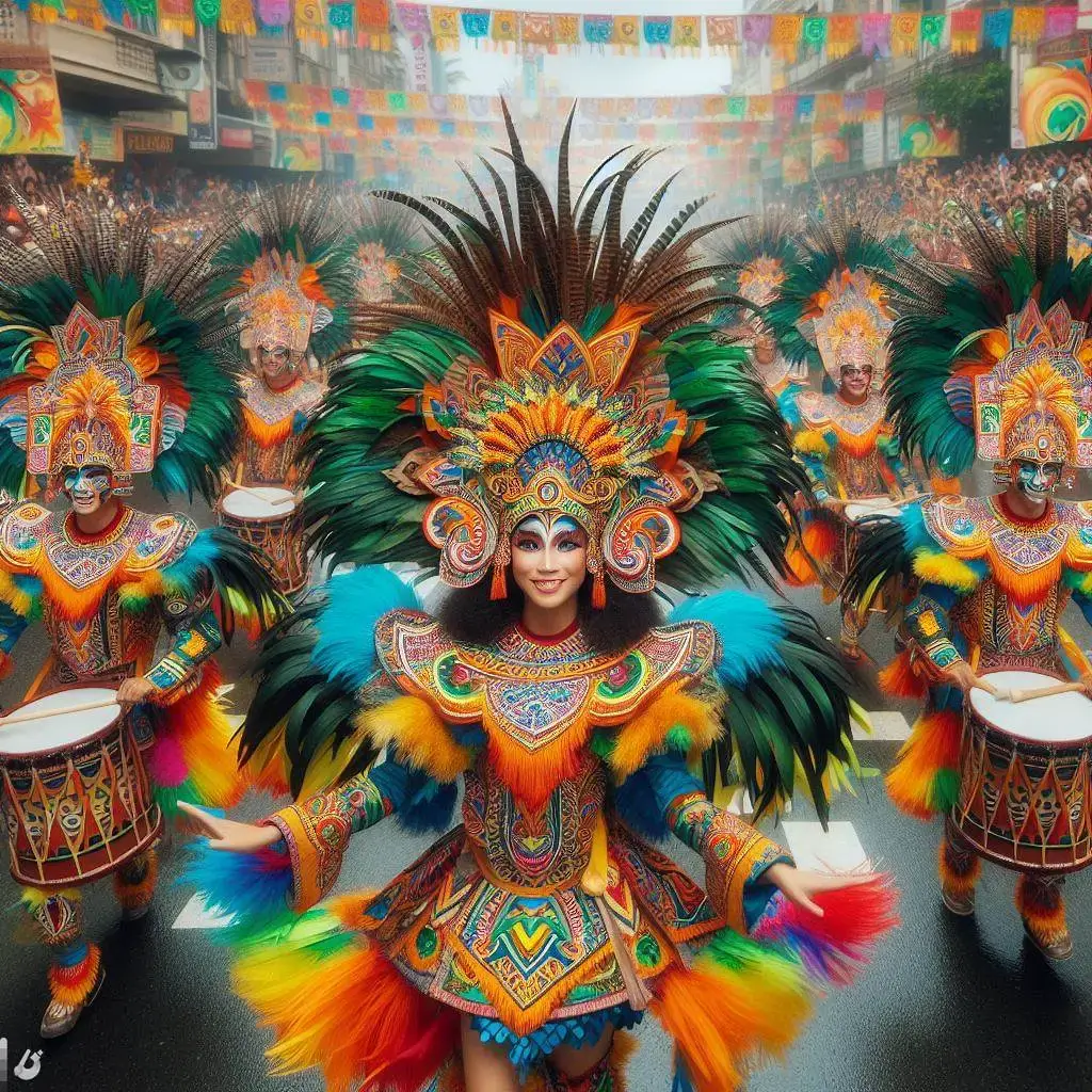 Sinulog Festival dancers in colorful costumes 3