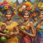 balinese hindu festival celebration