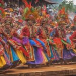 colorful celebration in indonesia