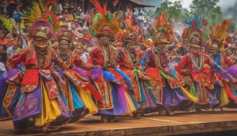 colorful celebration in indonesia