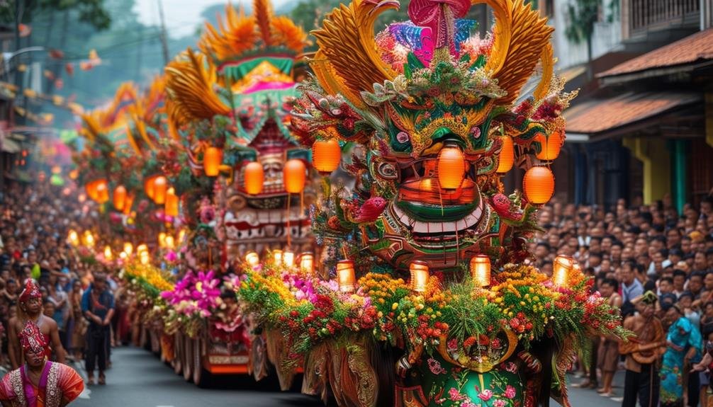 colorful tabot festival sumatra