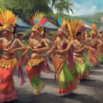 colorful ternate cultural celebration