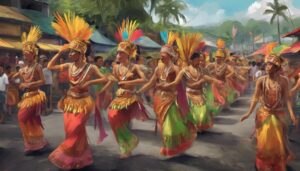 colorful ternate cultural celebration