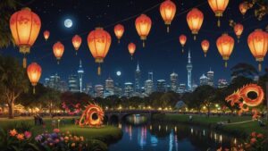 lanterns light up auckland