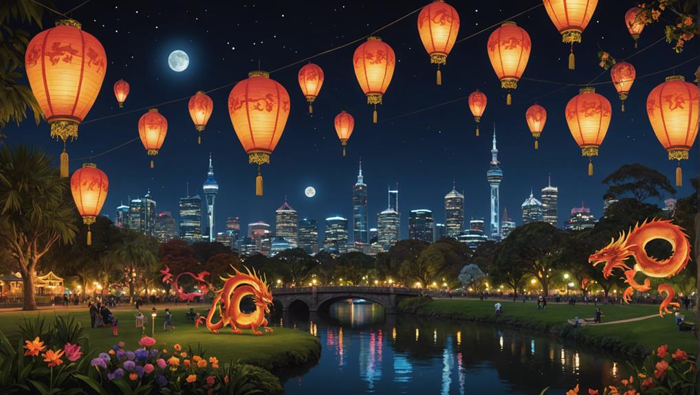 lanterns light up auckland