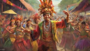 vibrant festival in indonesia