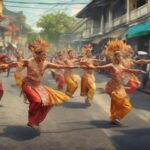 vibrant street performances indonesia