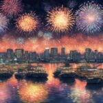 spectacular fireworks in yokohama